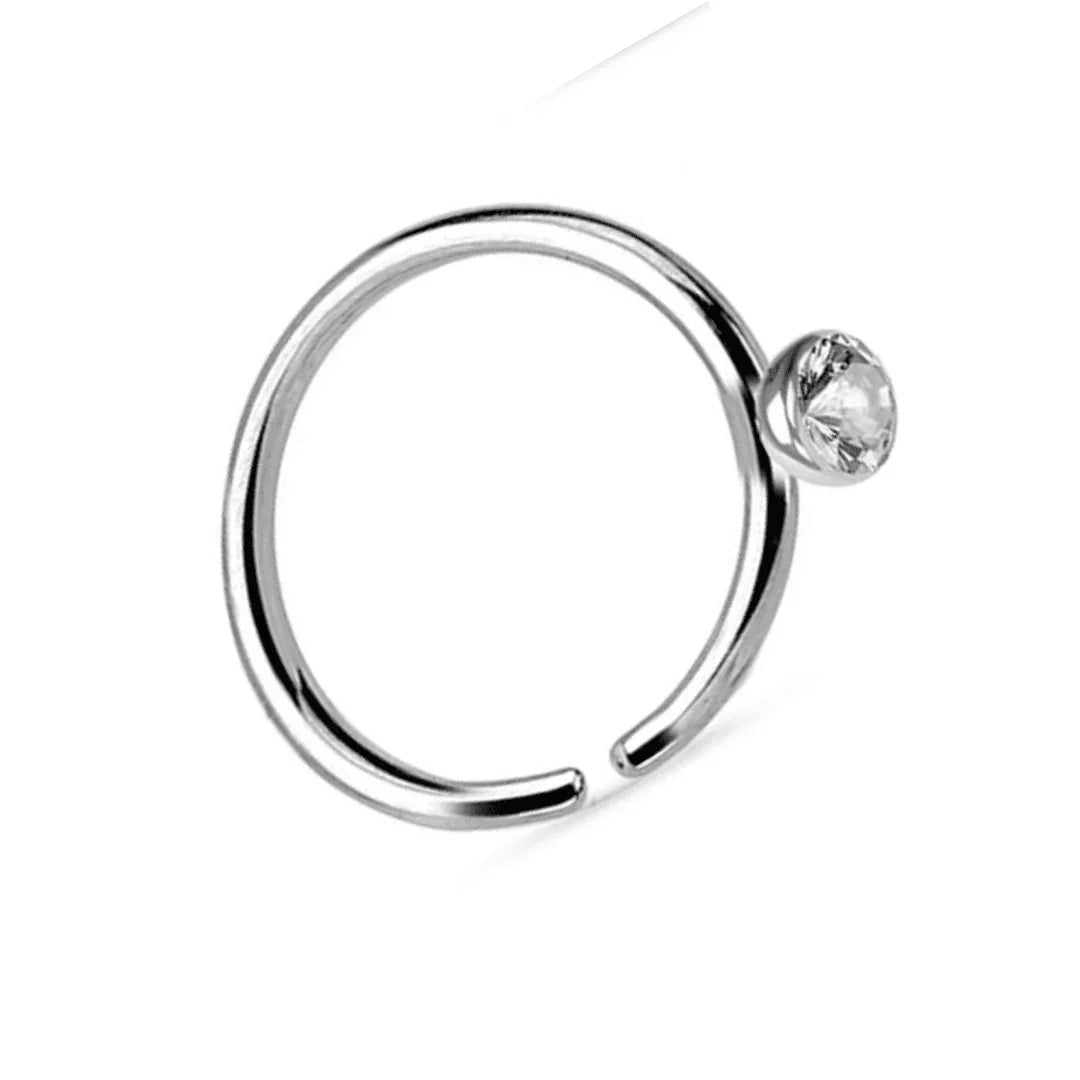 Cerchio continuous con brillante - GIOYAL PIERCING STORE
