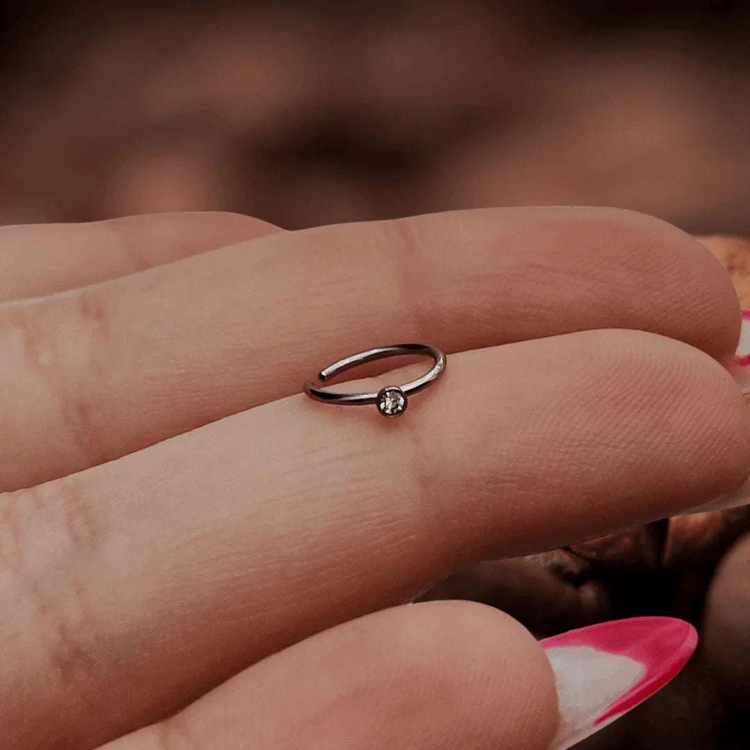 Cerchio continuous con brillante - GIOYAL PIERCING STORE