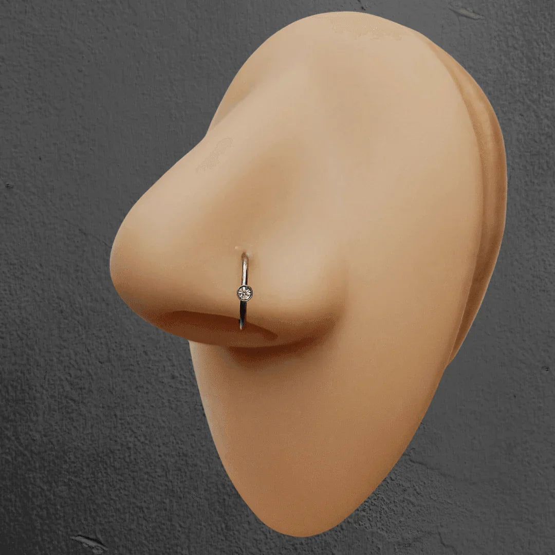 Cerchio continuous con brillante - GIOYAL PIERCING STORE