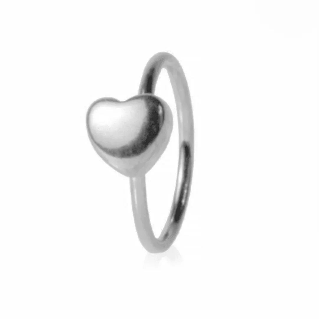 Cerchio continuous con cuore - GIOYAL PIERCING STORE