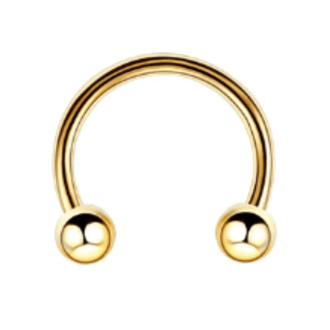 Circular barbell basic oro - GIOYAL PIERCING STORE