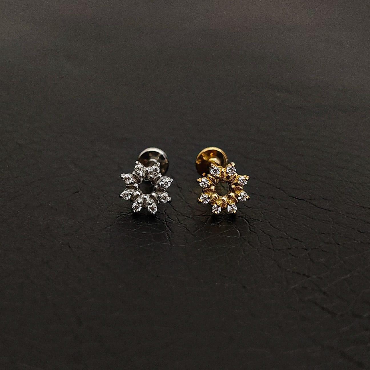 Labret con fiore - GIOYAL PIERCING STORE