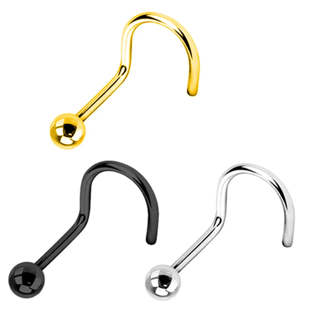 Nostril basic con sfera - GIOYAL PIERCING STORE