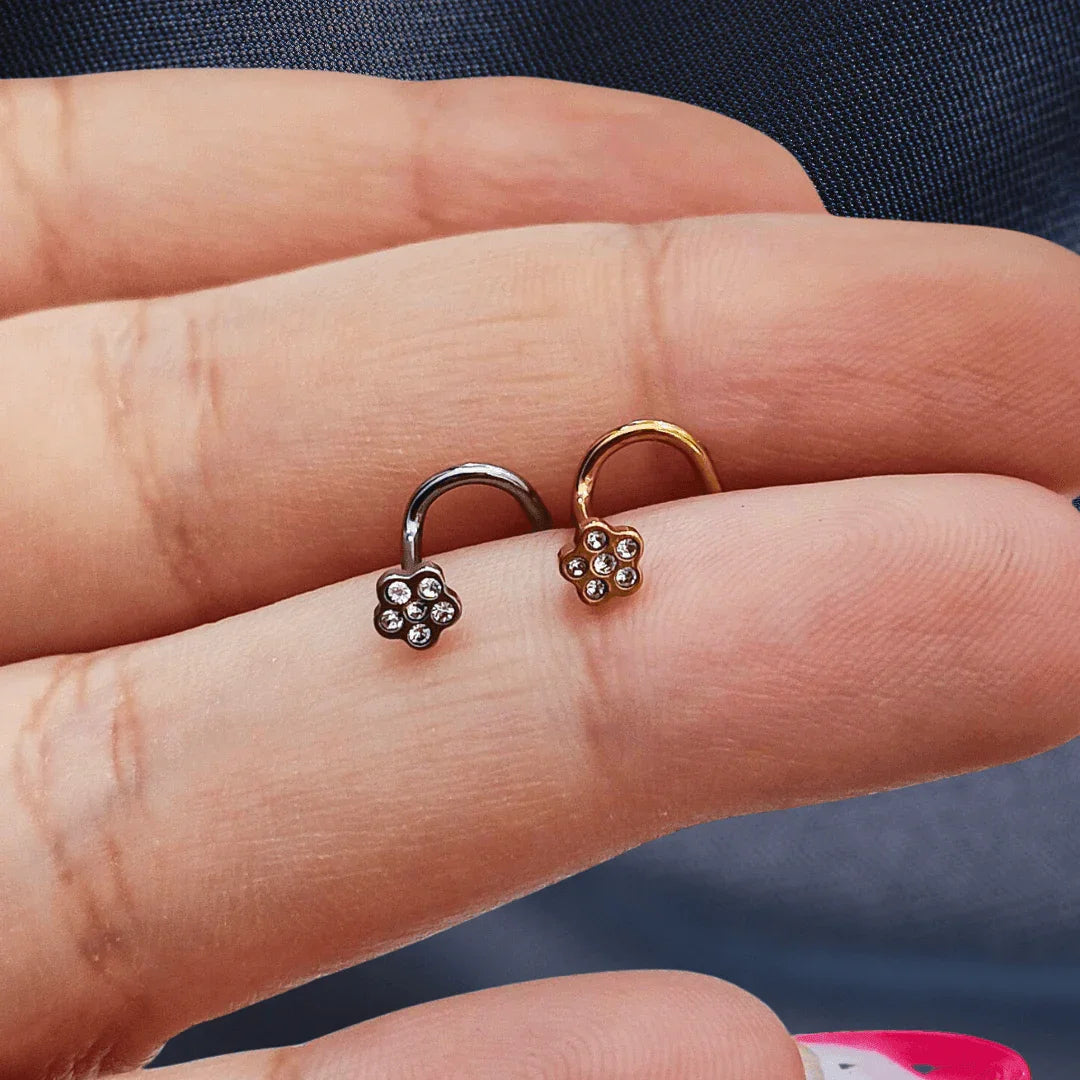 Nostril con fiore - GIOYAL PIERCING STORE