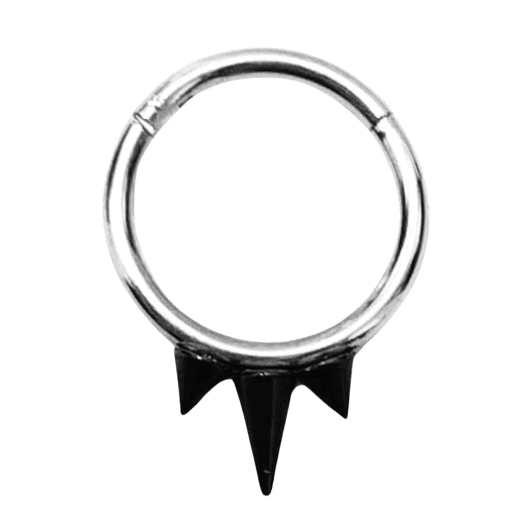 Anello a clicker con punte - GIOYAL PIERCING STORE